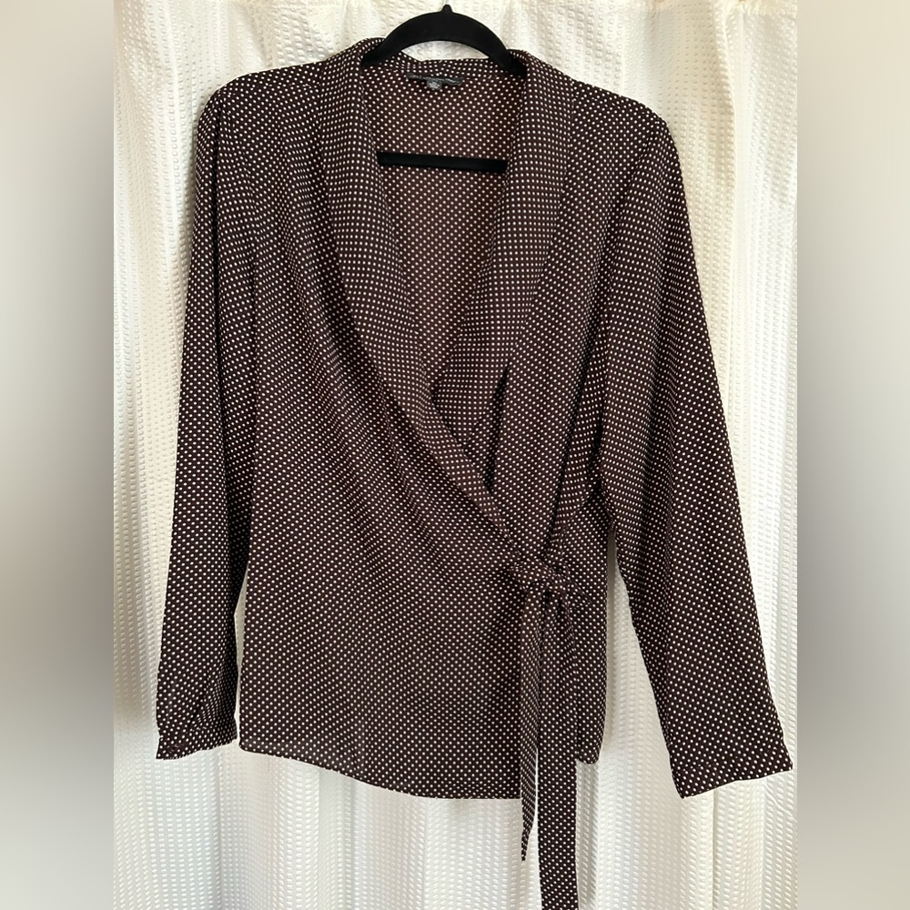 Adrianna Papell wrap blouse